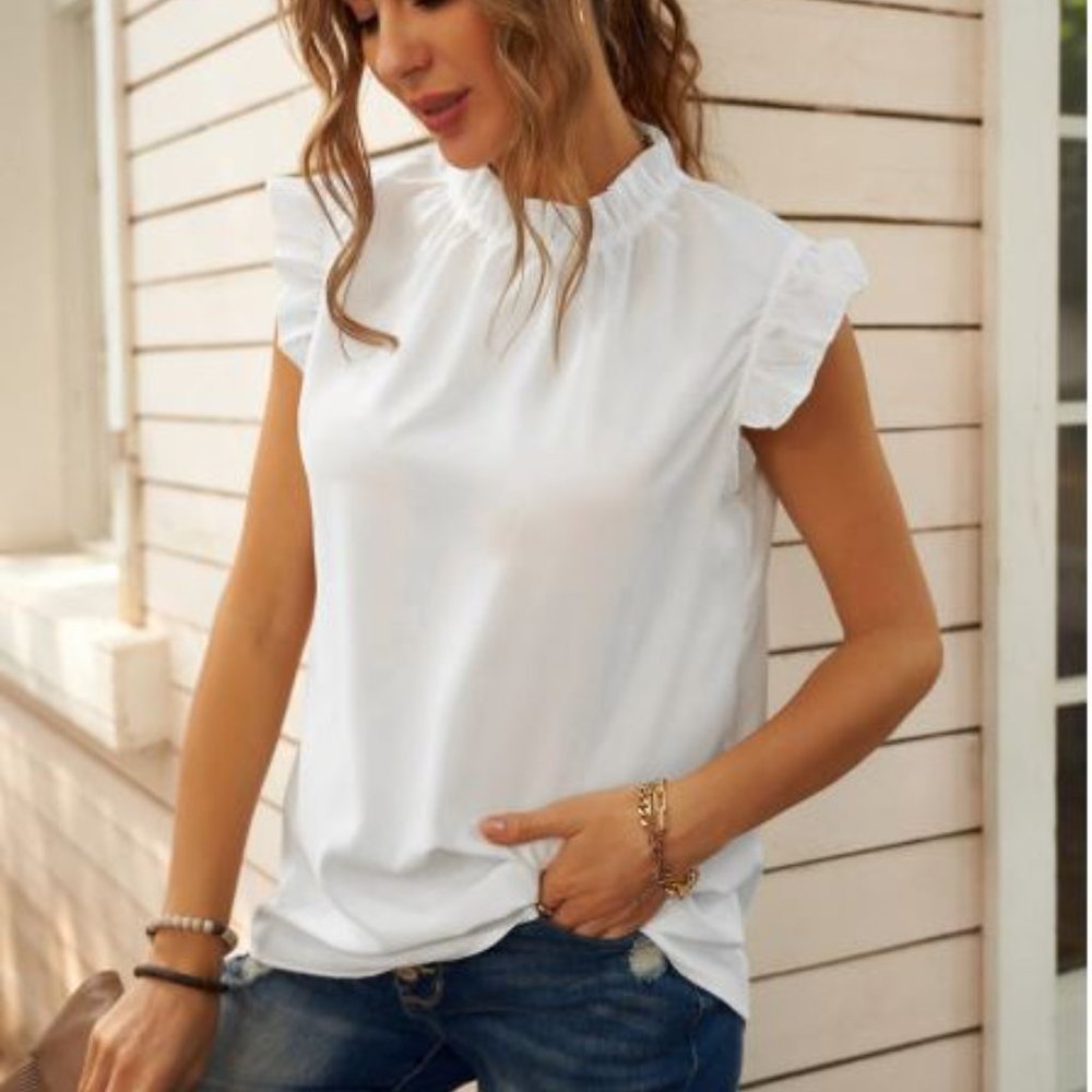 Flounced Tank Top